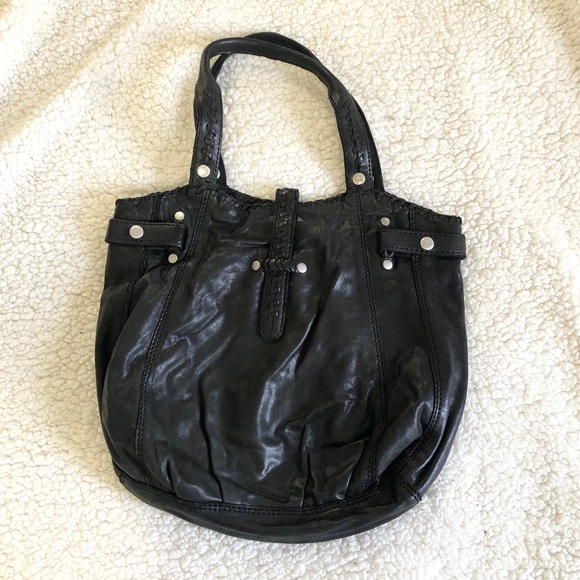 Lucky Brand Handbags - Lucky Brand Black Italian Leather Hobo Bag